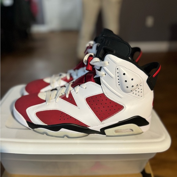 100% Authentic Used Air Jordan VI Carmine. No Box Sz.  10 - Picture 8 of 9